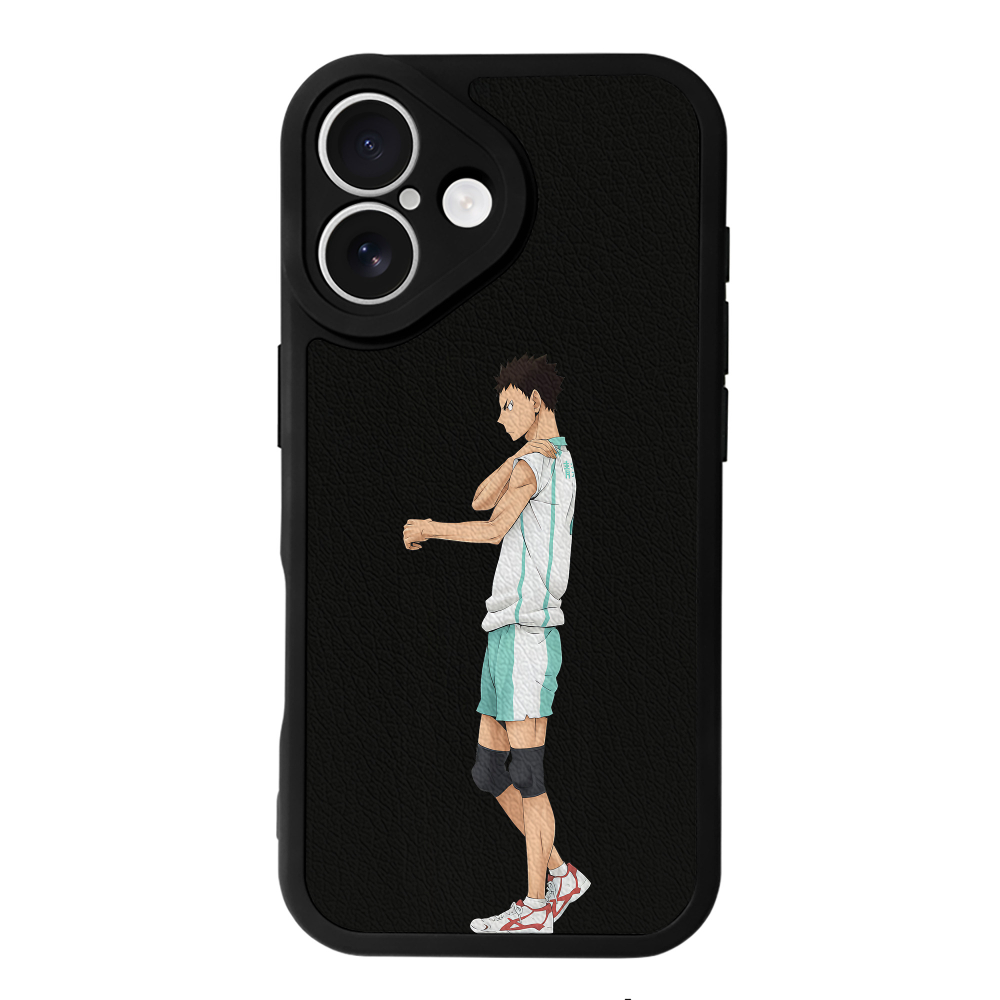 （画像用） ハイキュー!! Haikyu!! 【iPhone 16シリーズ対応】シリコンスマホケース（レザー調） 材質：シリコン